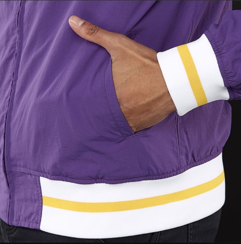 mitchell and ness lakers warm up jacket